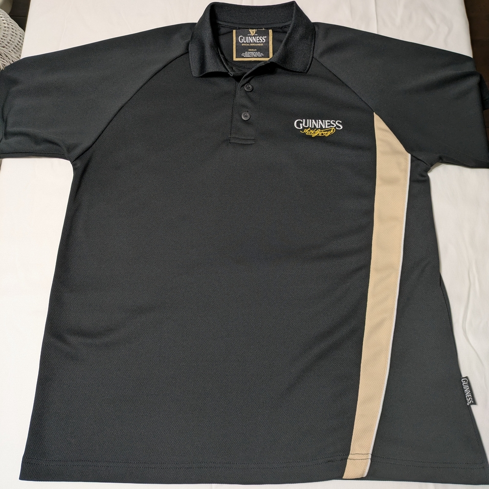 Guinness Black and Tan Men's Golf Polo Shirt